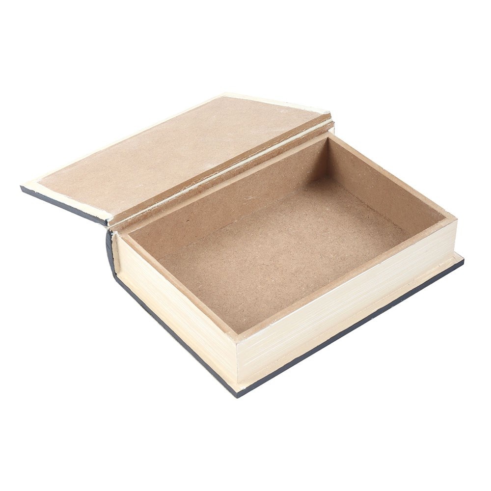 Something Different - Blue Moon Book Shaped Storage Box Dekorative Schachtel - Blau